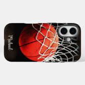 Basketball Artwork Your Name Case-Mate iPhoneケース (裏面 (横))