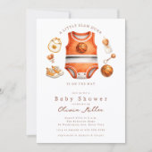 Basketball Baby Shower Invitation 招待状 (正面)