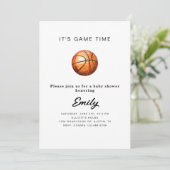 Basketball Baby Shower Invitation  招待状 (スタンド正面)