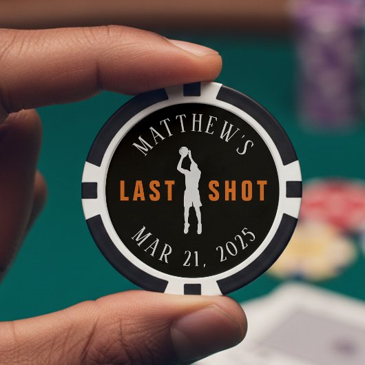 Basketball Bachelor Party Last Shot ポーカーチップ