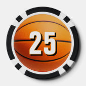 Basketball Bachelor Party Last Shot Before Knot ポーカーチップ (裏面)