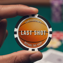 Basketball Bachelor Party Last Shot Before Knot ポーカーチップ