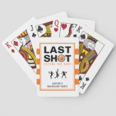 Basketball Bachelor Party Last Shot Orange Striped トランプ (裏面)