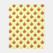 Basketball - Ball and Hoop Pattern   フリースブランケット (正面)
