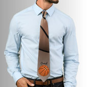 Basketball Ball Coach Player Fan Sports ネクタイ