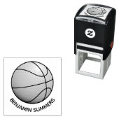 Basketball Ball Custom Name セルフインキングスタンプ (インサイチュ)