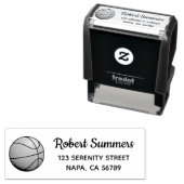 Basketball Ball Return Address セルフインキングスタンプ (インサイチュ)