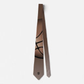 Basketball Ball Sports Monogram Neck Tie ネクタイ (正面)