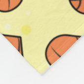 Basketball Ball Texture In Heart Shape Pattern  フリースブランケット (角)