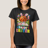 Basketball Ball With Bunny Ears Easter Day Boys Ki Tシャツ (正面)