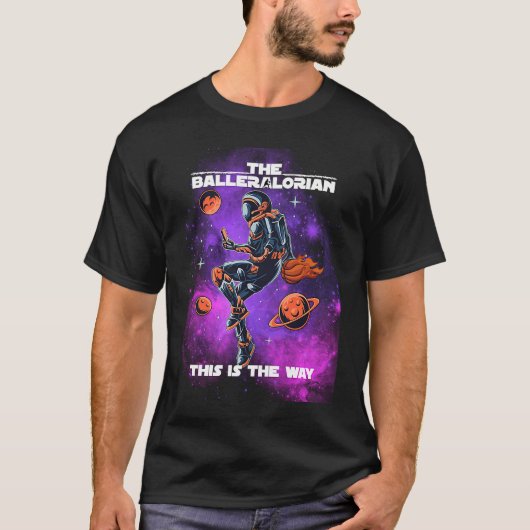 Basketball Balleralorian Astranaut Graphics Tシャツ (正面)