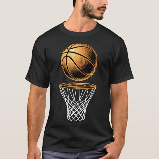 Basketball Basket  Ball Basketball Player Fan Dad  Tシャツ (正面)