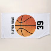 Basketball Beach Towel ビーチタオル (正面)