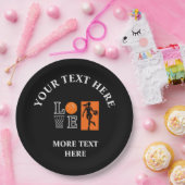 Basketball Birthday Gift, Basketball Player ペーパープレート (パーティー)