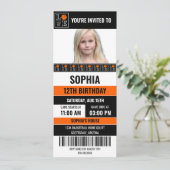 Basketball Birthday Girl, Basketball player 招待状 (スタンド正面)