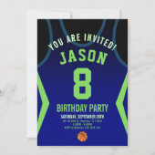 Basketball Birthday Invitation  招待状 (正面)