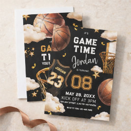 basketball birthday Invitation 招待状