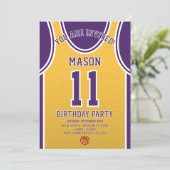 Basketball Birthday Invitation 招待状 (スタンド正面)
