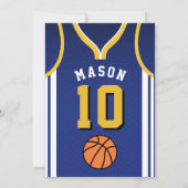  Basketball Birthday Invite  招待状 (裏面)