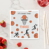 Basketball Birthday Party Invitation スタンダードランチョンナプキン (インサイチュ)