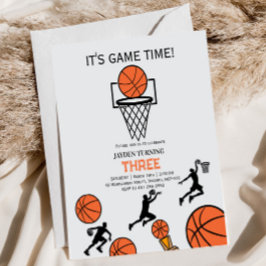 Basketball Birthday Party Invitation 台座サイン