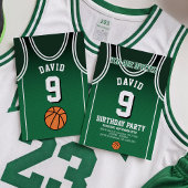 Basketball Birthday Party Invitation 招待状