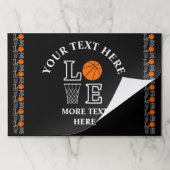 Basketball Birthday, Player Paper Placemats ペーパーパッド (折り畳み)