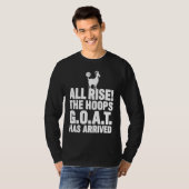 Basketball Boys All Rise Hoops GOAT Cute Kids Tシャツ (正面フル)