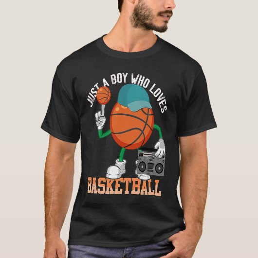 Basketball Boys Men Team Fan Player Coach Tシャツ (正面)