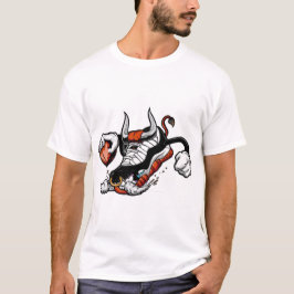 Basketball Bull Sneaker – Urban Monster Shoe Graph Tシャツ