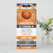 Basketball Buzzer Beater Birthday Celebration 招待状 (スタンド正面)