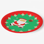 Basketball Christmas Holiday ペーパープレート (アングル)