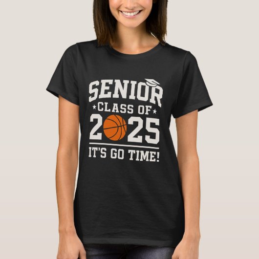 basketball Class 2025 Graduation Senior 2025  Tシャツ (正面)