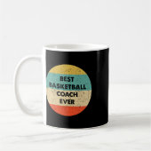 Basketball Coach Best Basketball Coach Ever コーヒーマグカップ (左)