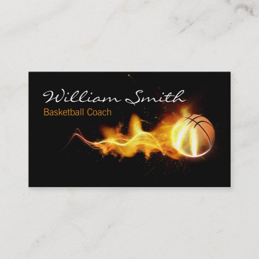 Basketball Coach Business Card 名刺 (正面)