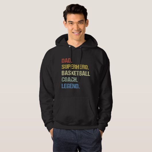 Basketball coach dad  パーカ (正面フル)
