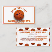 Basketball Coach Illustration for Teams and Lesson 名刺 (正面/裏面)