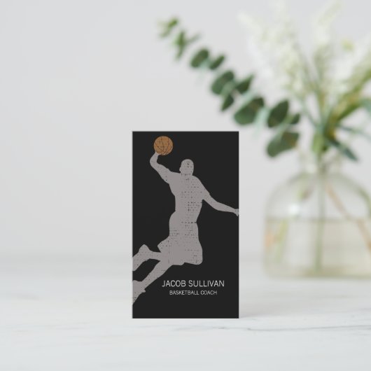 Basketball Coach Scout Professional Sports 名刺 (スタンド正面)