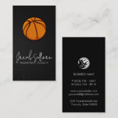Basketball Coach Sports Scout 名刺 (正面/裏面)