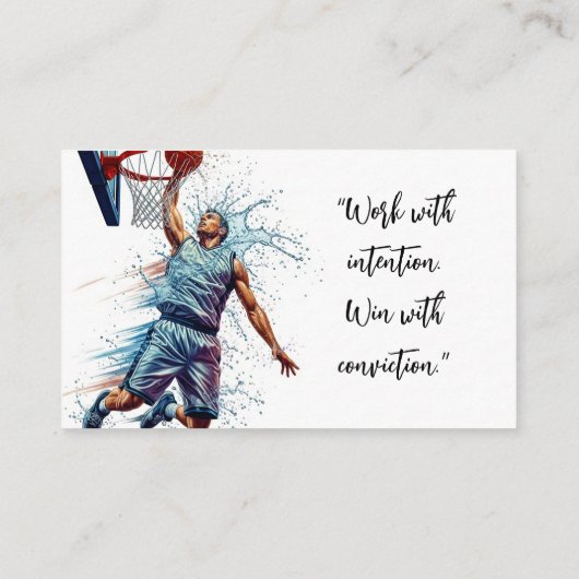 Basketball Coach Trainer 名刺 (裏面)