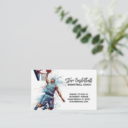 Basketball Coach Trainer 名刺 (スタンド正面)