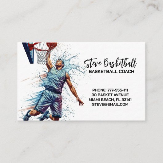 Basketball Coach Trainer 名刺 (正面)