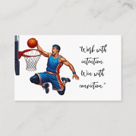 Basketball Coach Trainer 名刺 (裏面)