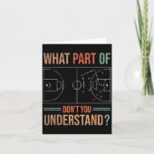 Basketball Coach What Part Of Dont You Understand カード (正面)