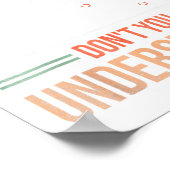 Basketball Coach What Part Of Dont You Understand  ポスター (角)