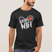 Basketball Coach's Wife Heart Tシャツ (正面)