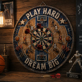 Basketball Court Player Coach & Athlete Gift ダーツボード