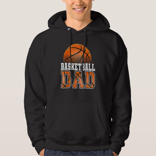 Basketball Dad Father s Day 2023 Dad Life Mens Gra パーカ (正面)