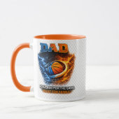 Basketball Dad Mug – Charged for the Game, Driven  マグカップ (左)