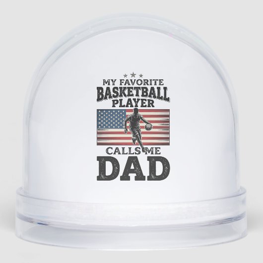 Basketball Dad Patriotic Vintage Engraving T-Shirt (正面)